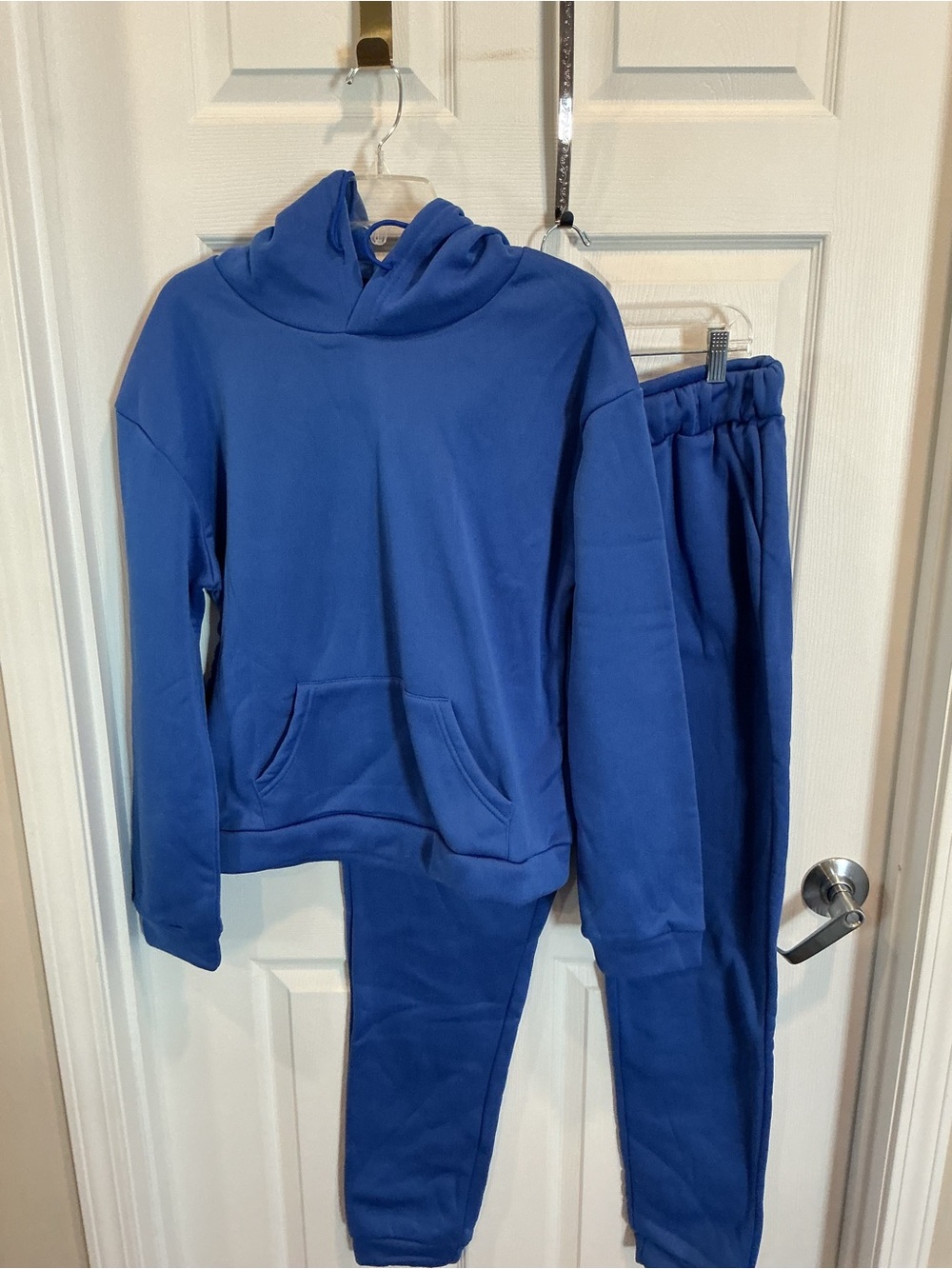 Classic Blue Women's Hoodie & Sweat Pants Set